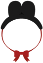 ウサギヘッドドレス(黒)