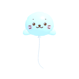 27thしろたんお祝い風船(らむね)
