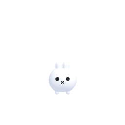 ミニウサギ白(丸目)