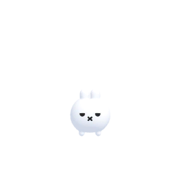 ミニウサギ白(半目)